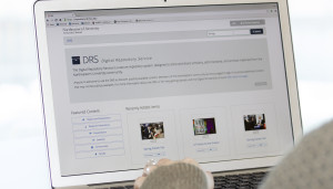 A photograph of the DRS homepage